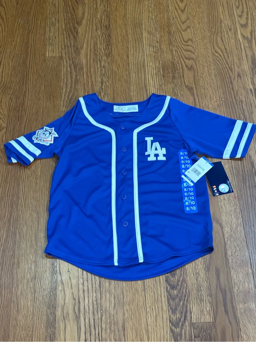 Genuine Merchandise Youth LA Dodgers Royal Blue Button Baseball Jersey